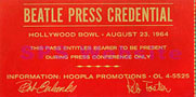 Hollywood Bowl press pass