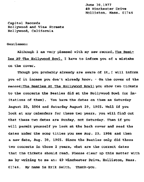 Capitol Records letter