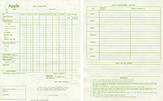 Apple Expense form
