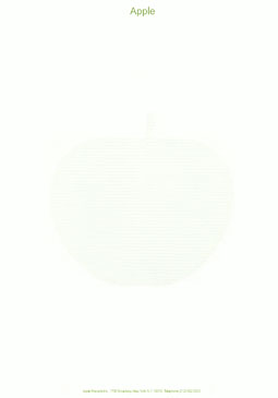 Apple Records stationary