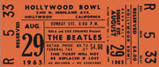 Hollywood Bowl Ticket 1965