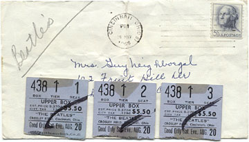 Cincinatti stubs 1966