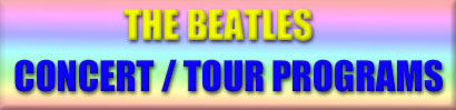 Beatles Concert & Tour Programs