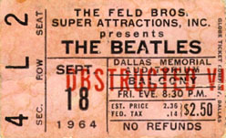 Dallas stub 1964