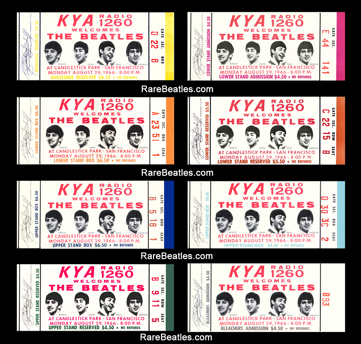 Beatles concert tickets