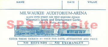 Wilwaukee ticket envelope