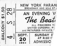 Paramount white ticket stub