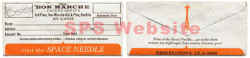Seattle 66 ticket envelope