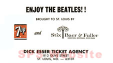 Enjoy The Beatles promotional card