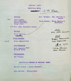 Hotel room assignments