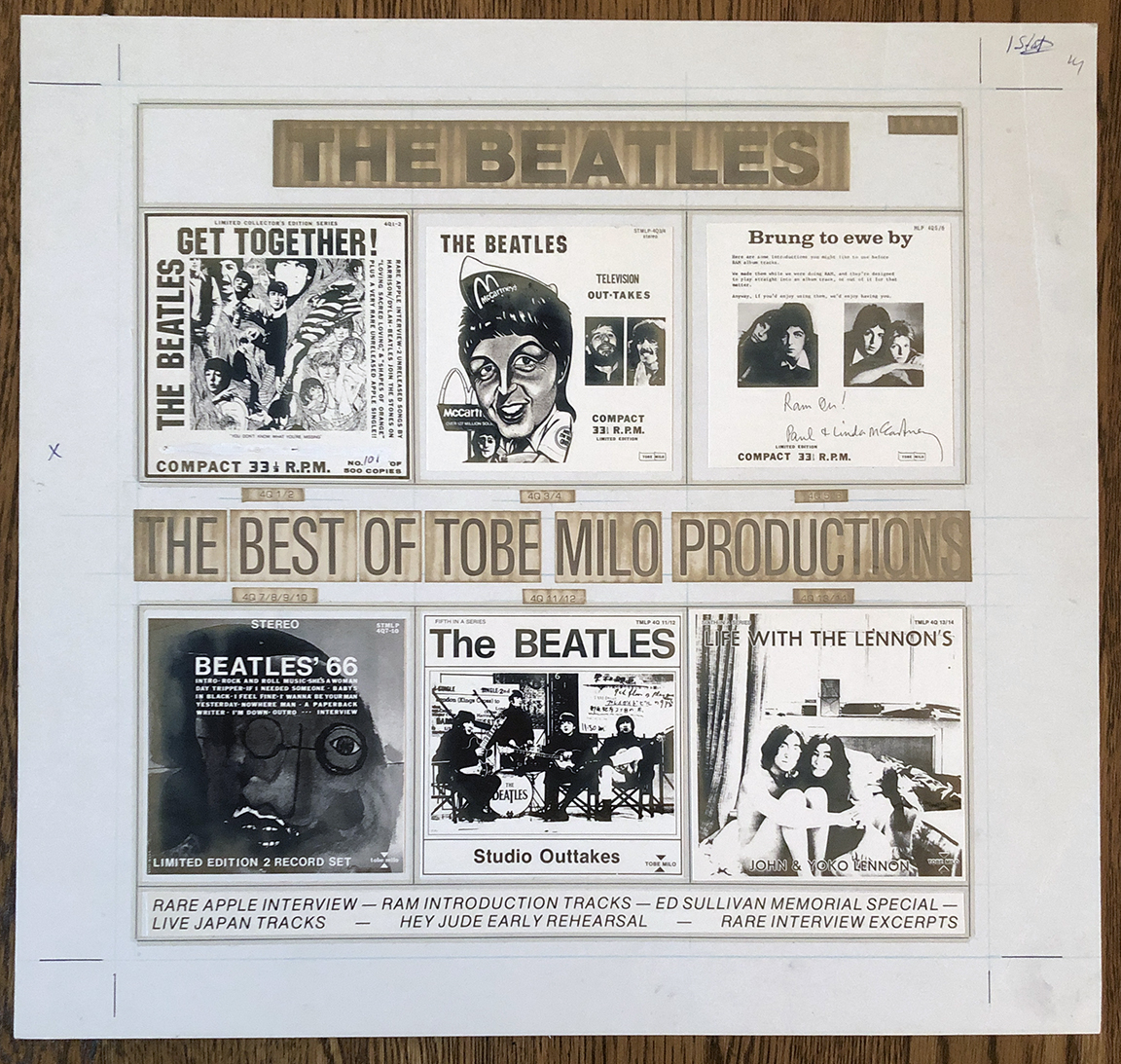 ビートルズ：The Best of Tobe Milo Productions Tobe Milo albums
