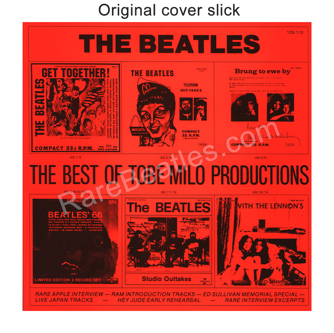 ビートルズ：The Best of Tobe Milo Productions Tobe Milo albums